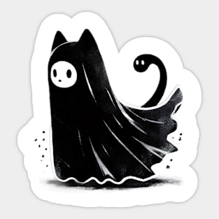 Ghost cat Sticker